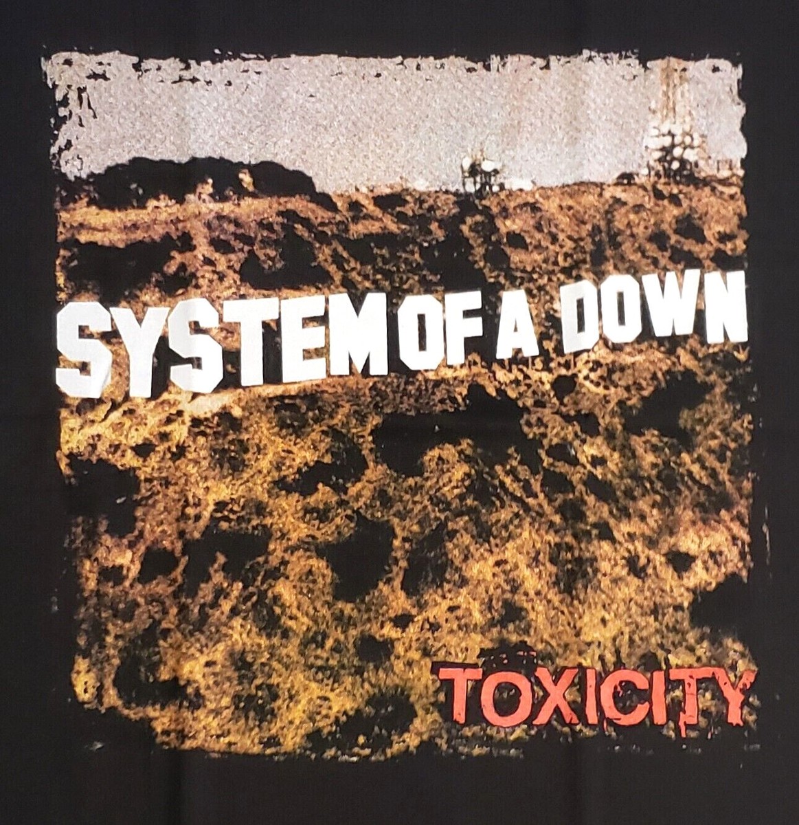 レア00s SYSTEM OF A DOWN TOXICITY Tシャツ SYSTEM OF A DOWN Toxicity T-shirt Heavy Metal Men's 100