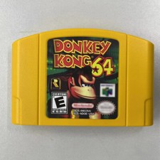 Yellow Donkey Kong N64 Video Game Cartridge f...
