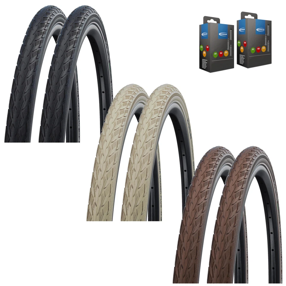 2 x Schwalbe Delta Cruiser Plus Reifen + Schlauch Set - 2025 - PunctureGuard