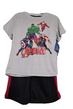 Marvel Avengers Boys T- Shirt Shorts 2 Piece Set outfit Size 4 NWT