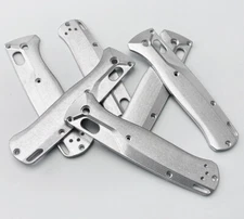 2PC Custom Aluminium Alloy Brushed Scales Knife Fitting For Benchmade Bugout 535