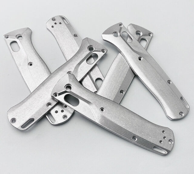 2PC Custom Aluminium Alloy Brushed Scales Knife Fitting For Benchmade Bugout 535 XV10271 2PC Custom Aluminium Alloy Brushed Scales Knife Fitting For Benchmade Bugout 535 XV10271