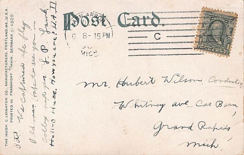 Postal MI: Waterman Gymnasium, UOM, Ann Arbor, Michigan UDB publicada en 1900 - Imagen 2 de 2