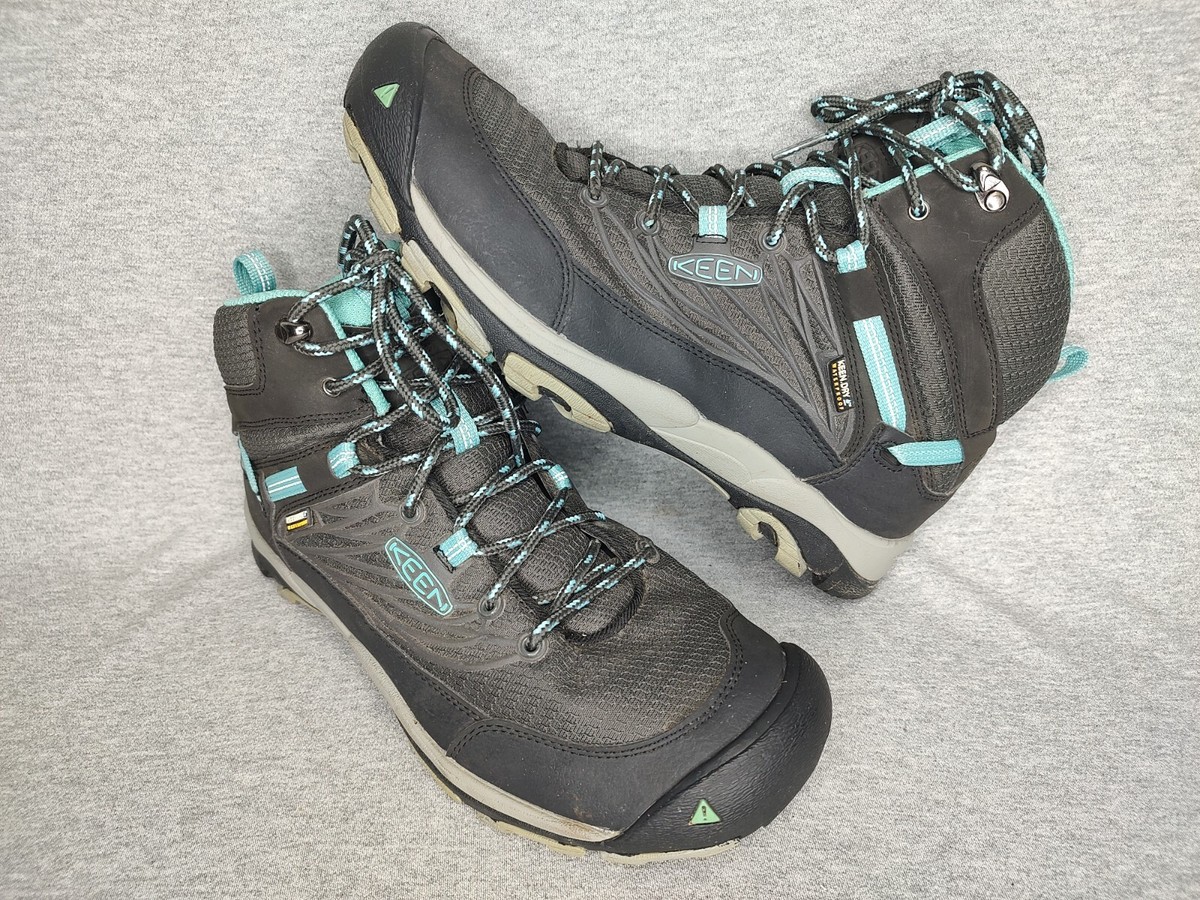 KEEN Saltzman Waterproof Mid Hiking Boots Keen Dry Gray Womens