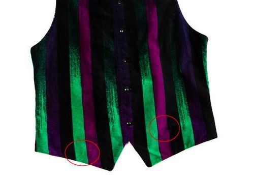 GIANNI VERSACE Graphic Stripe Printed Velor Vest Size S(K-146144) - Picture 7 of 12