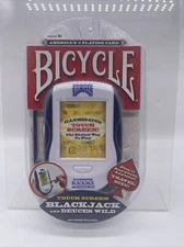 Bicycle Illuminated BlackJack & Deuces Wild Hand Held Game- Touch Screen- Sealed