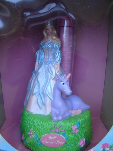 NIB Mattel Barbie Swan Lake Bath Fizzie Fizzle Set Lila Purple Unicorn Rare 2003 - Picture 6 of 18