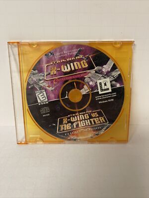 Star Wars: X-Wing vs. Tie Fighter Flight School (PC,1997) Windows 95/98 Disc