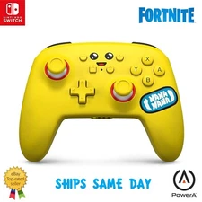 Nintendo Switch Fortnite Peely 🍌 PowerA Wireless Controller BONUS Virtual Item