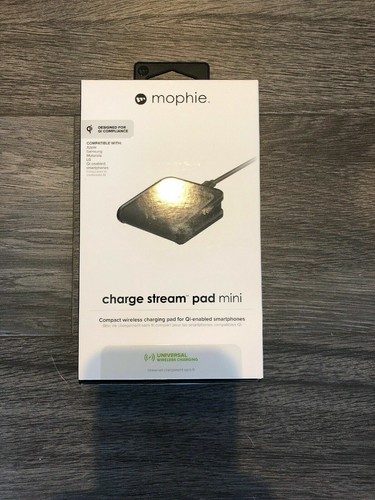 mophie Charge Stream Pad Mini Qi-enabled Charger for Apple iPhone Android - Picture 1 of 2