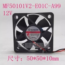 SUNON MF50101V2-E01C-A99 5010 DC12V 0.45W 5CM 2-Wire Silent Cooling Fan