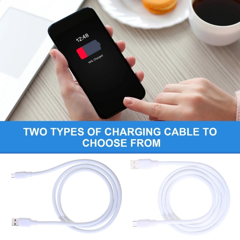 Premium USB-C to USB-A Fast Charging & Data Sync Cable Straight Connector