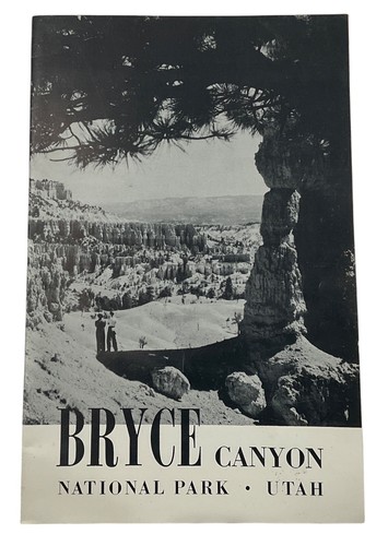 Vintage 1947 Bryce Canyon National Park Utah 16-Page Brochure Booklet 1940's