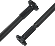 Adjustable Tension Shower Curtain Rod 51-126 Inch, No-Drill, Rust-Resistant