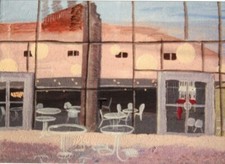 Baltimore Lights, autorstwa Marie Gelsomino, akryle, 11"x14", oprawione