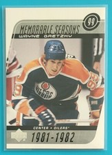 2002-03 Upper Deck Memorable Seasons #188 Wayne Gretzky Edmonton Oilers Hockey 