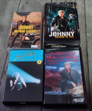 Johnny Hallyday -Lot cassettes vidéos dont 1 coffret.