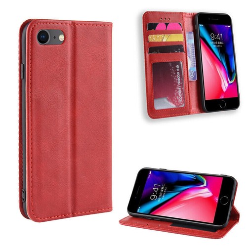 Retro Flip Leder Brieftasche Ständer Handy Hülle für iPhone 16 15 14 13 12 11 Pro Max - Bild 7 von 18