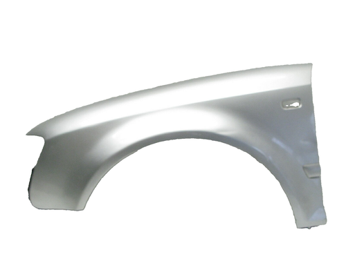 Pair Of Front Fenders For Audi S4 2000-2002 (VIN X200001+) - Primed Steel, Left & Right, With Turn Signal Hole