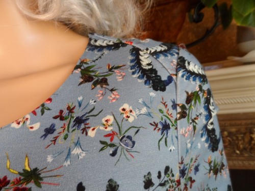 Abito tubino Erdem blu mais stampa floreale taglia US 6 - Foto 11 di 19