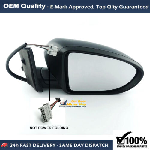 Fits Nissan Qashqai 2006 - 2013 Complete Wing Mirror Electric Unit Right Side - Afbeelding 1 van 4