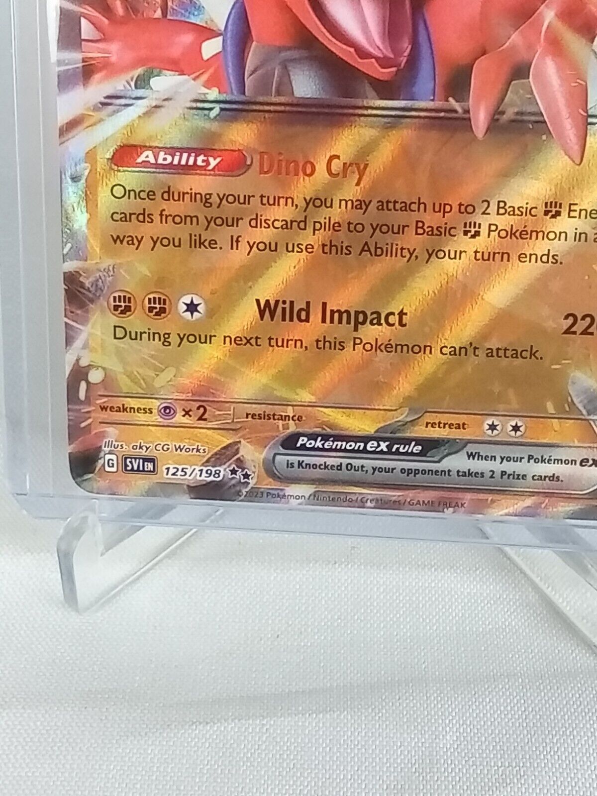 Koraidon Ex Hp 230 Holo #125 Pokémon Card 2023