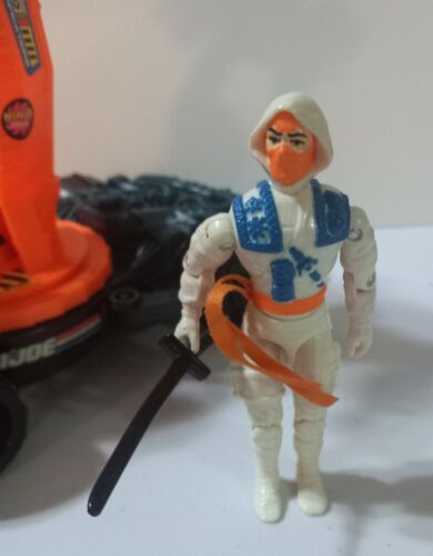 G.I.Joe 1993 Cobra RED NINJA & T'GIN-ZU 100% complete w ax ninja force vehicles - Picture 12 of 20