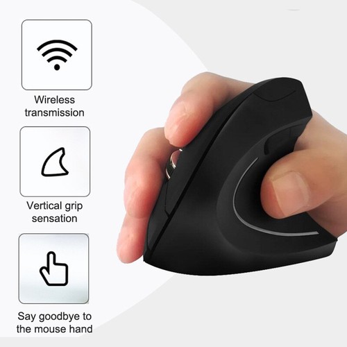 Vertical Mouse Rgonomic Gaming Mouse Bluetooth 2.4GHz Wireless Optical Mice - Afbeelding 4 van 16