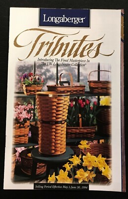 1994 Longaberger Basket Catalog Tributes J.W. Collection Umbrella