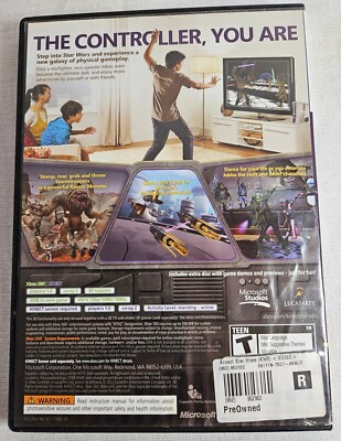 Xbox 360 Kinect Star Wars (Microsoft Xbox 360, 2012) Requires