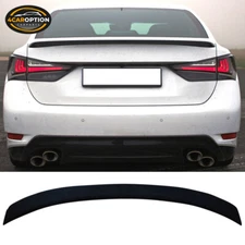 Fits 13-20 Lexus GS350 F Sport 4DR OE Style Rear Trunk Spoiler Wing Matte Black