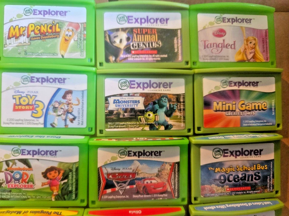 Green/Purple LeapFrog LeapPad 2 Learning Tablet - Pink Hello Kitty Case 19 Games - Image 4 of 4