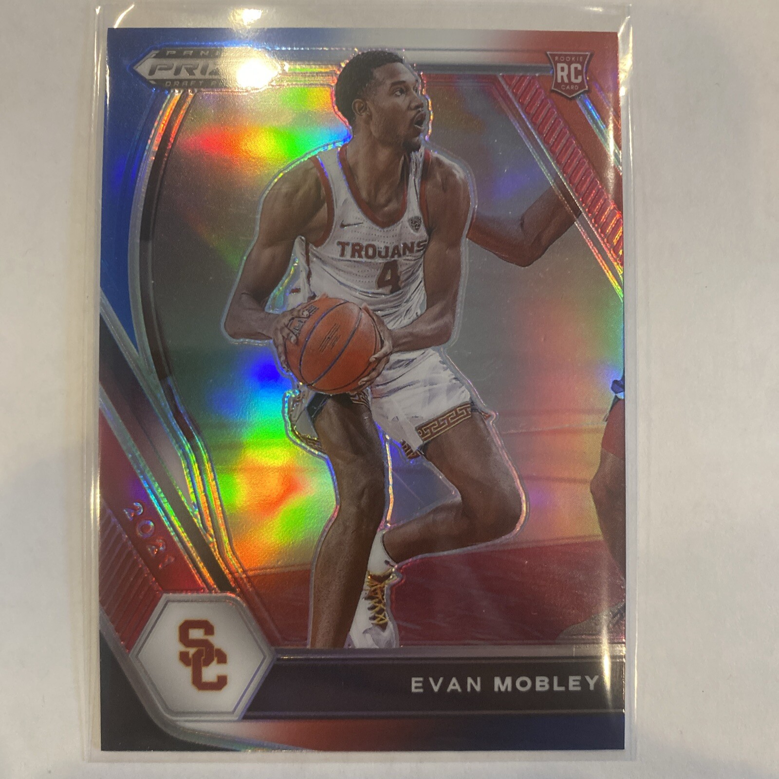2021-22 Panini Prizm Draft Picks - #2 Evan Mobley (RC) Silver Prizim 