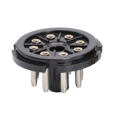 5PCS 8Pin Octa l Bakelite Tube Base Socket Saver Adapter for EL34 EL34 6N8P NEW