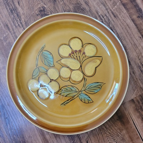 Fashion Manor Japan Stonewear Flora 10,5 Zoll Speiseteller Set / 5 Vintage 70er MCM - Bild 15 von 18