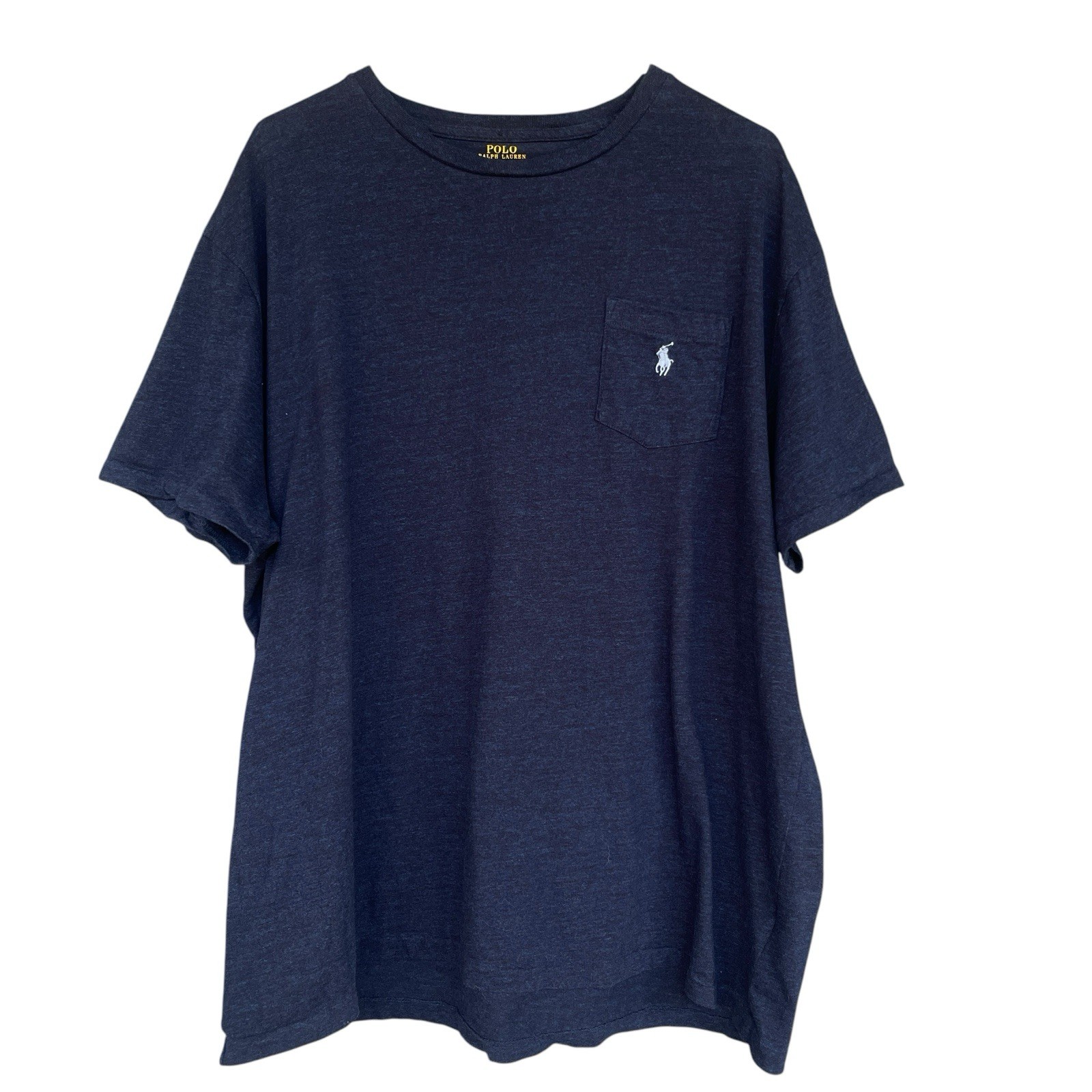 Polo Ralph Lauren camicia uomo extra large XL vestibilità classica blu logo pony cotone