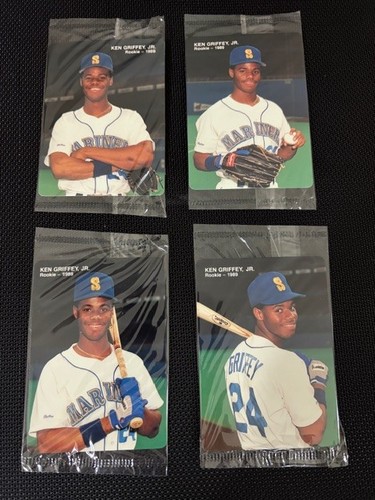 Ken Griffey Jr 1989 Mother's Cookies Rookie Sealed Complete Set Of 4