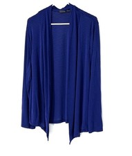 Chico  s travelers slinky Blue Open Front cardigan sweater size 3 XL Women  s