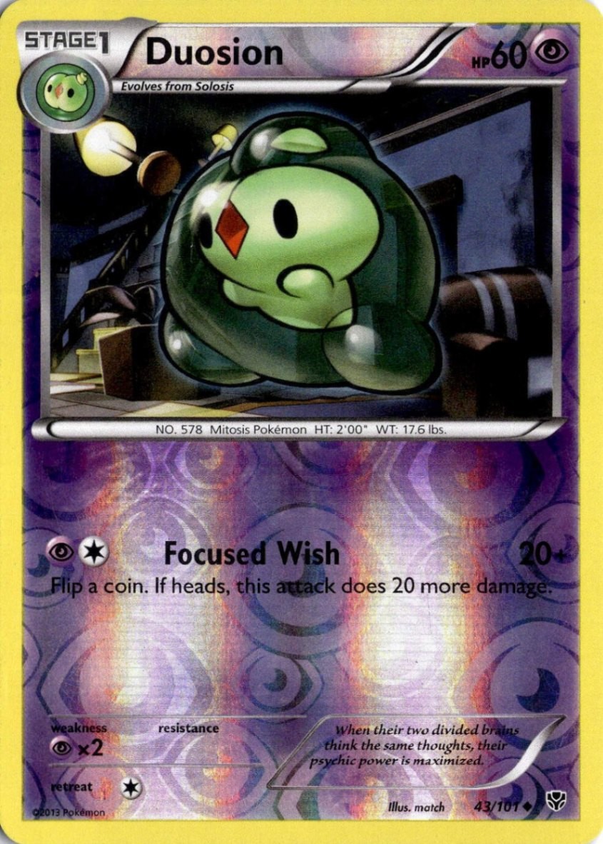 Duosion Reverse Holo Uncommon Plasma Blast 43/101 LP