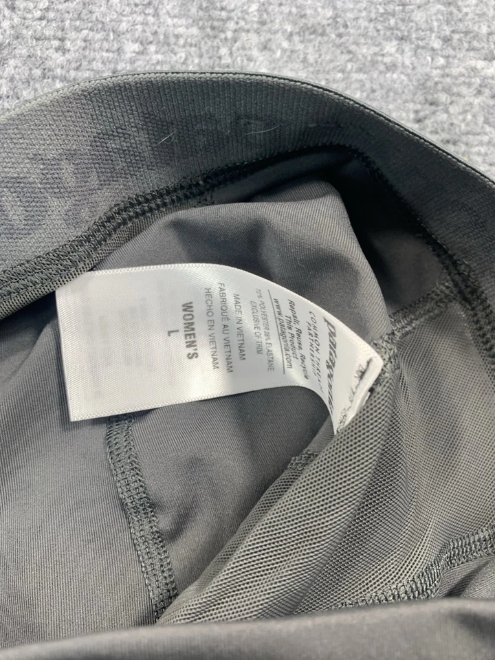 Patagonia  Cycling Padded Shorts Womens Large Gray Elastic Waist Pull On - Image 4 of 4