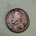 1933 Panama 1/4 Balboa World Silver Coin Vf