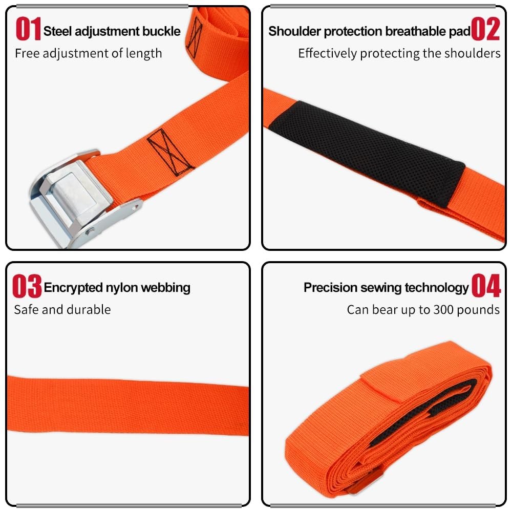 Moving Straps 1-Person Lifting and Moving System, Moving Shoulder Straps Lift...