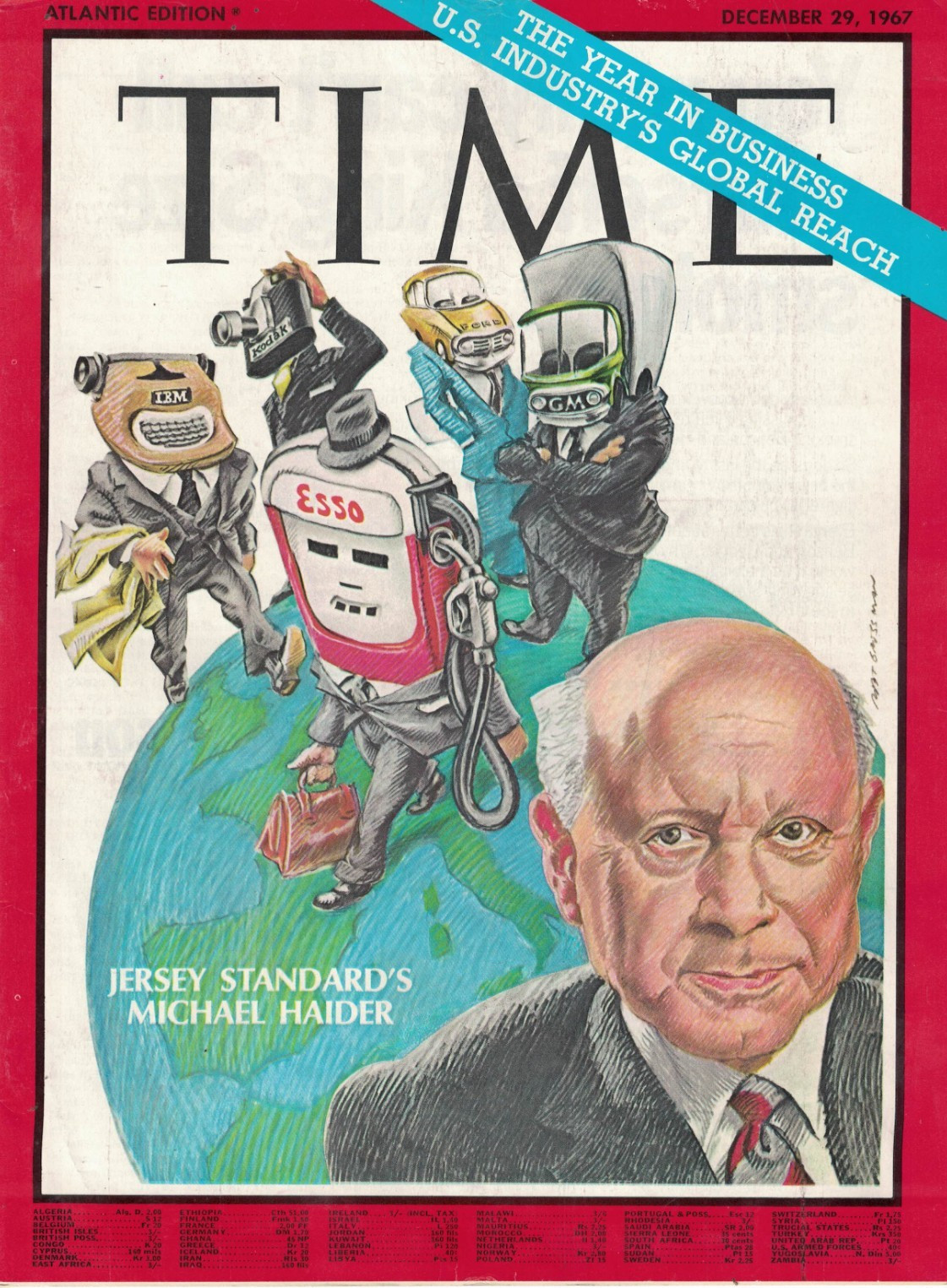 TIME Magazine 1967 December 29 Jersey Standard's Michael Haider Industry global