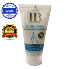H B Peeling FOOT CREAM Natural Peach Grains, Dead Sea Minerals 150ml 5.07.oz