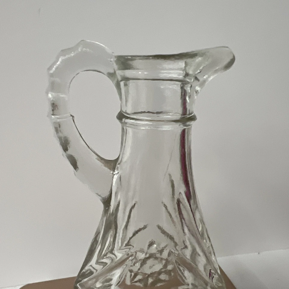 Anchor Hocking Estrella de David Aceite Vinagre Vidrio Crueta Starburst Foto 2 de 4