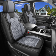 Car Seat Cover Custom Fit for Dodge Ram 1500 2500 3500 2002-2024 Faux Leather Se