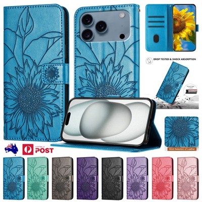 Leather Flip Wallet Cover For iPhone 17e Pro MAX 16 15 14 13 12 11 8 Plus Case