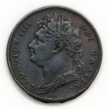 Great Britain. - King George IV 1822 Farthing ....  EF+