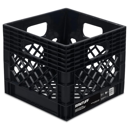 Ramtuff Aufbewahrung Milchkiste, Kunststoff Organizer Box, 250lb Kapazität, (Offene Box) - Bild 1 von 8
