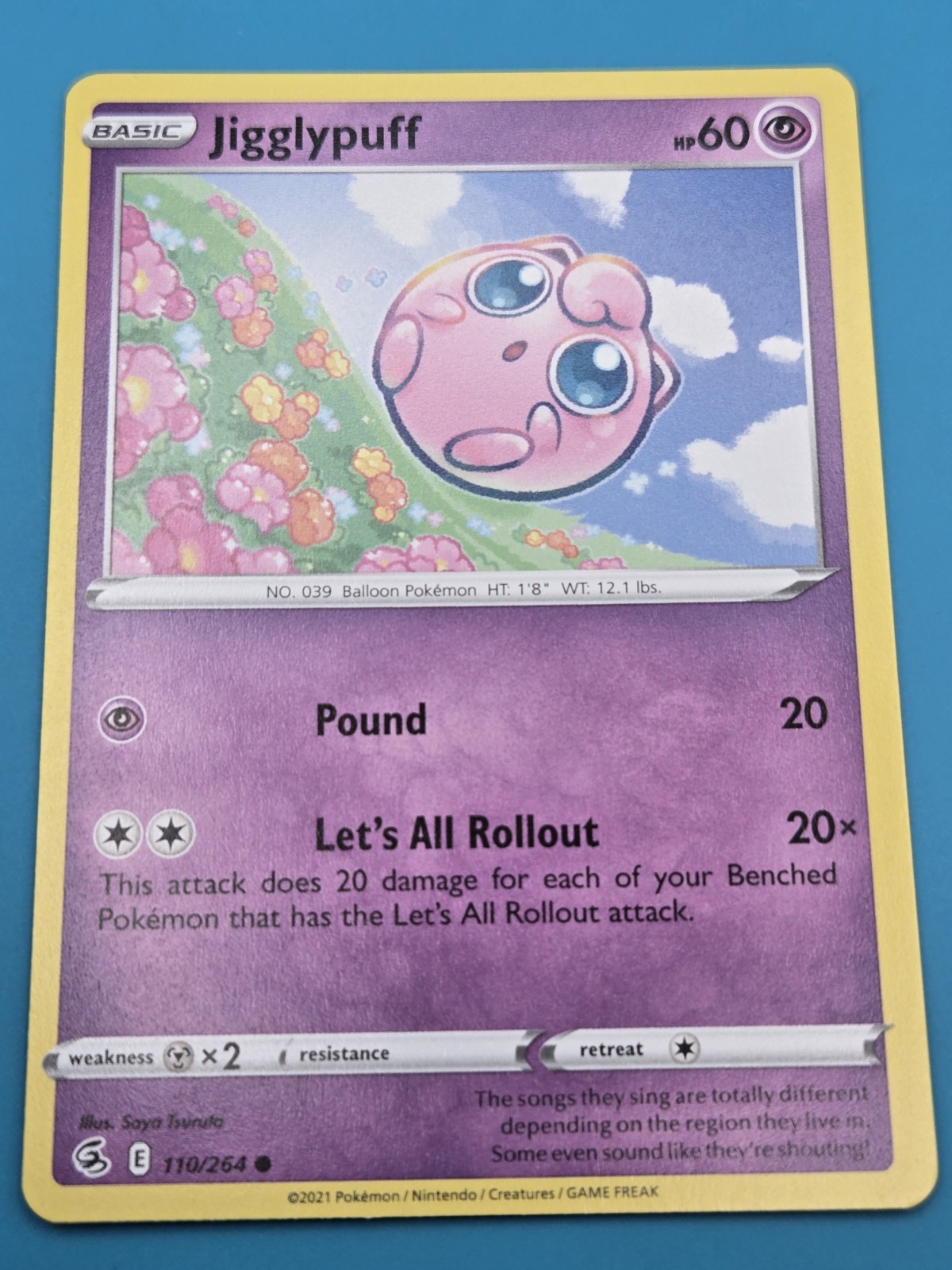Jigglypuff Fusion Strike Pokémon TCG 110/264 Regular Common NM